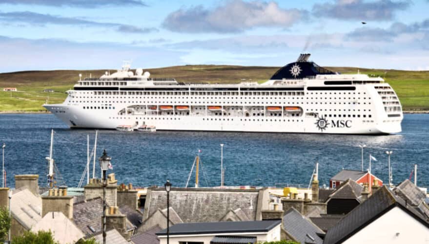 MSC Cruise Ship in the UK
