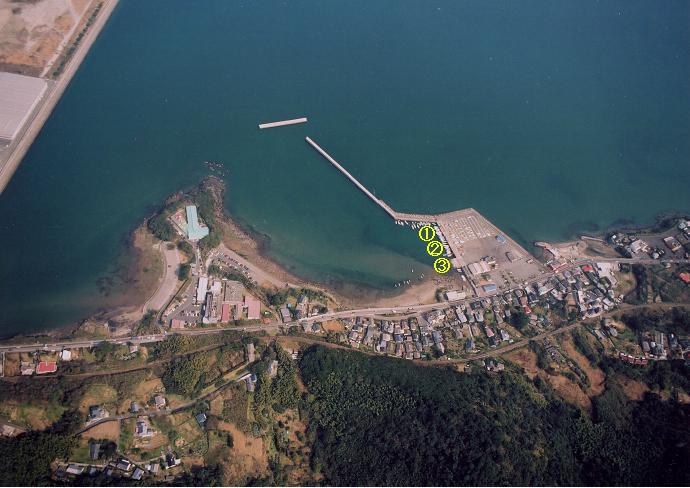 Port Dolphins, Mooring Bouys, Piers , Berths , Lighterages and Wharves of Kagoshima Port