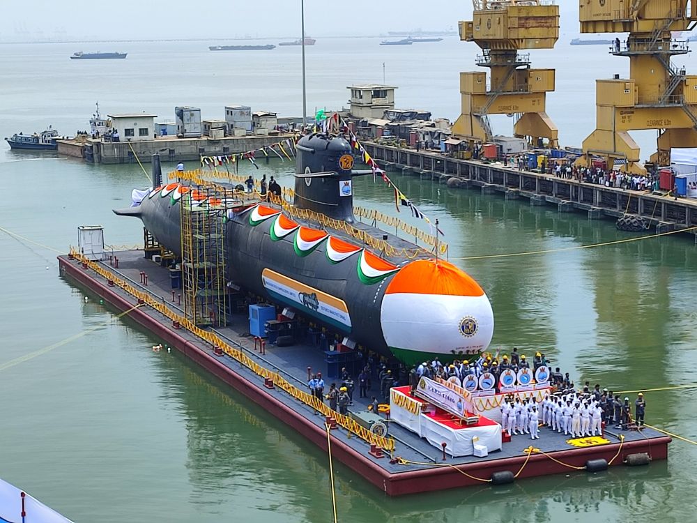 India Launches Submarine ‘INS Vagsheer’ (Photos)