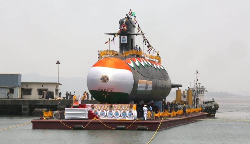 India Launches Submarine ‘INS Vagsheer’ (Photos)
