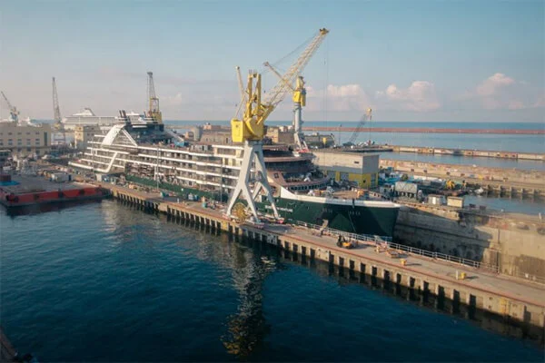 Seabourn’s Second Exploration Cruise Ship Moves to Fitting Out