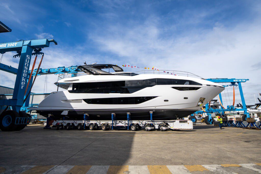 Sunseeker launches 100 Yacht in Poole