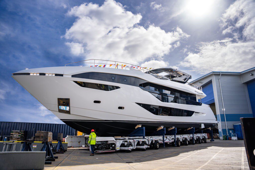 Sunseeker launches 100 Yacht in Poole