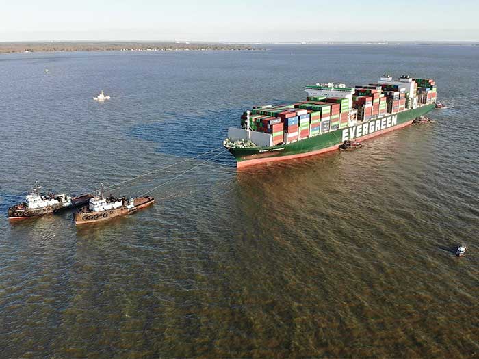 VIDEO: Ever Forward finally refloated