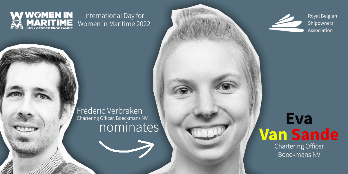 Belgian Shipping features daily nominee to celebrate first international day of women in maritime