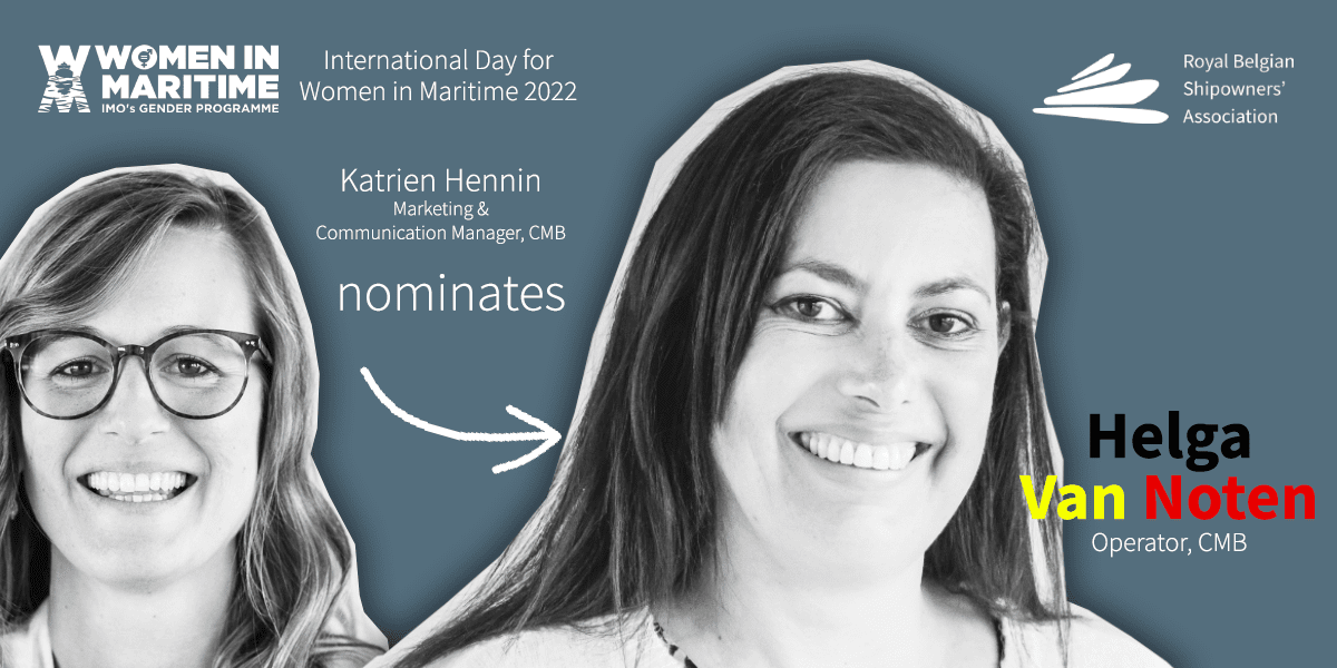 Belgian Shipping features daily nominee to celebrate first international day of women in maritime