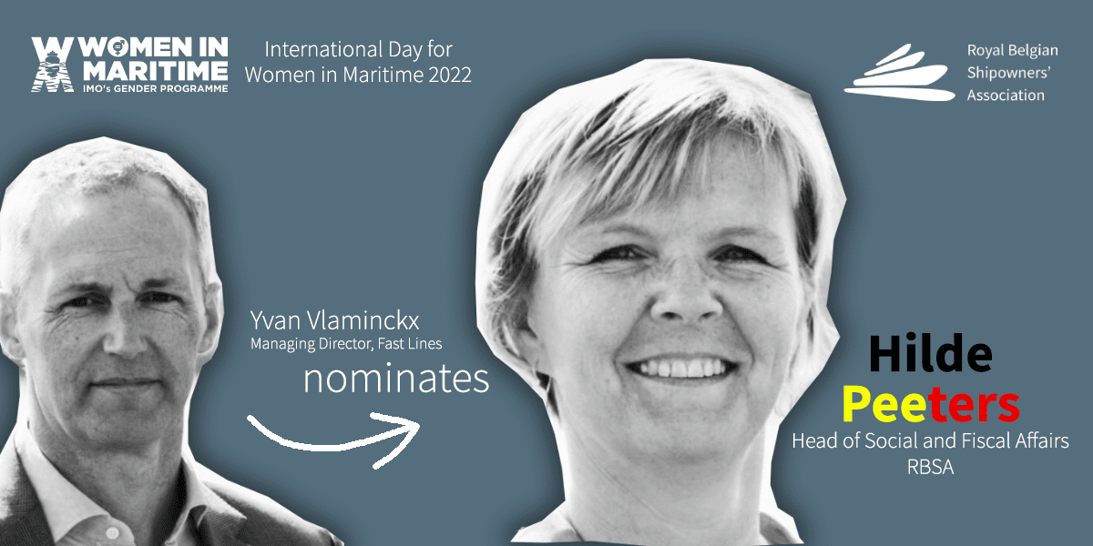 Belgian Shipping features daily nominee to celebrate first international day of women in maritime