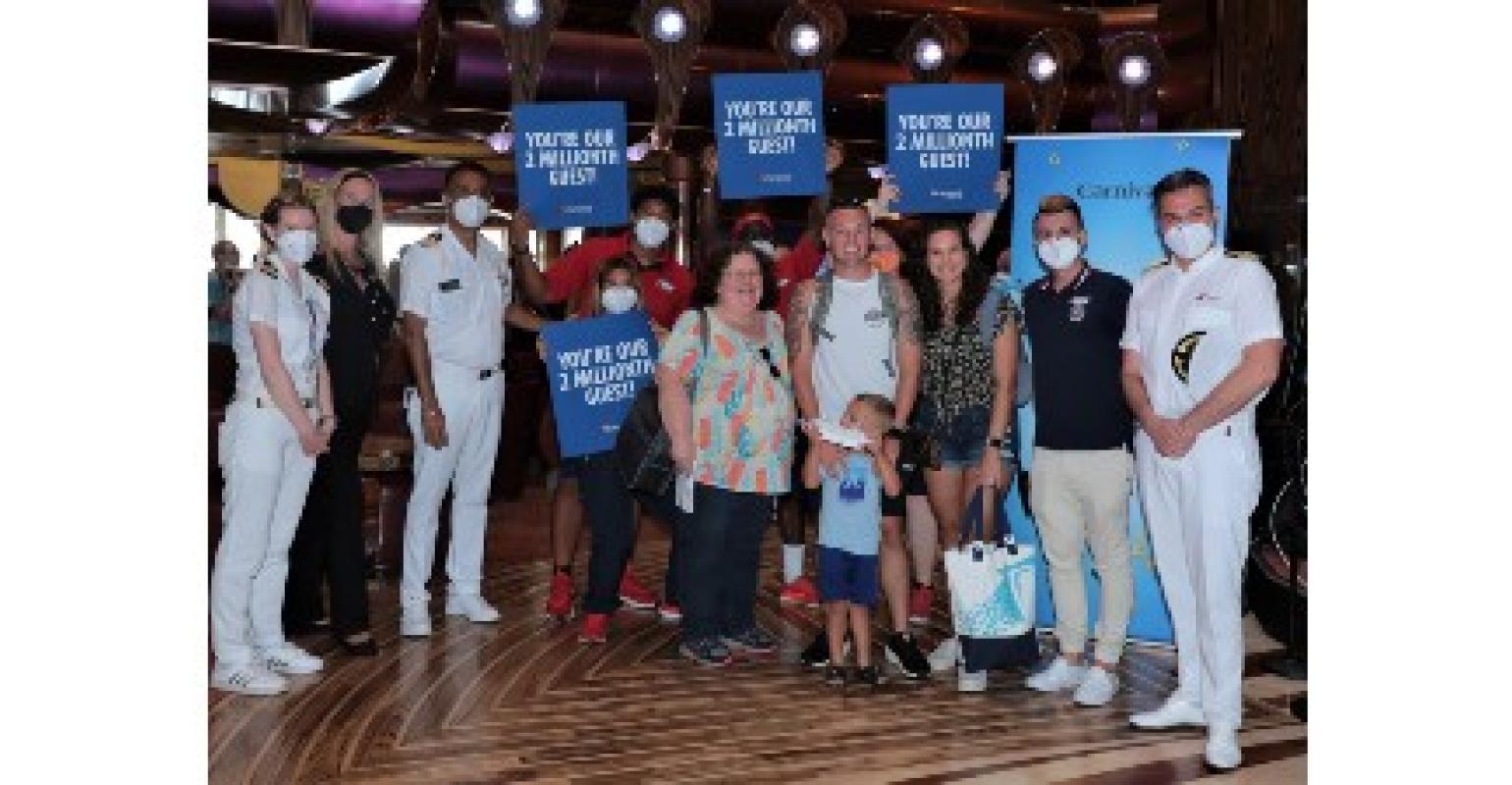 Carnival Cruise Line reaches 2m passengers since restart