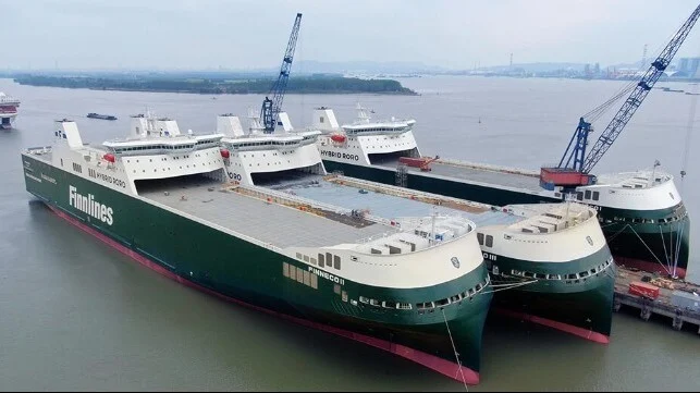 Finnlines Takes Delivery on Baltic’s Largest, Most Eco-Friendly Ro-Ro