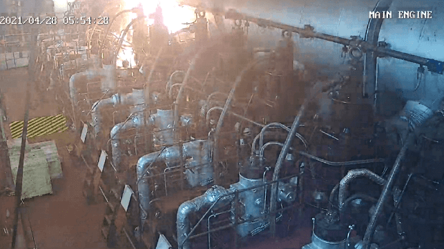 Improperly Installed Fuel Line Caused Engine Room Fire on APL Boxship