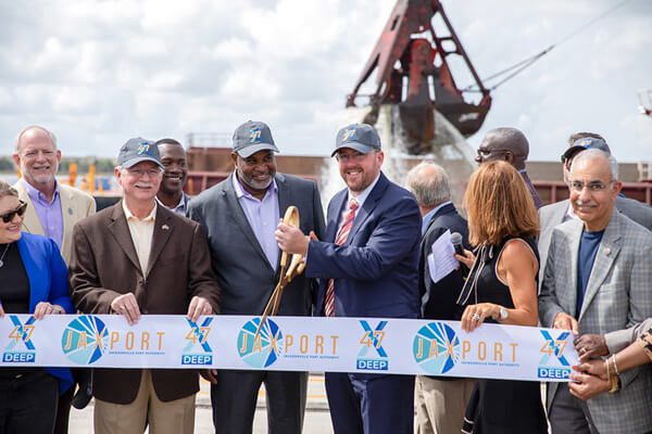Jacksonville Harbor Deepening Completed to Blount Island Terminal