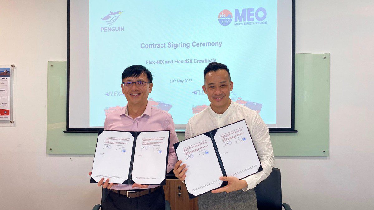 MEO orders five crew boats from Penguin