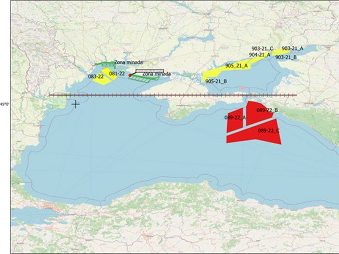 NATO warns of mine danger areas in northwest Black Sea