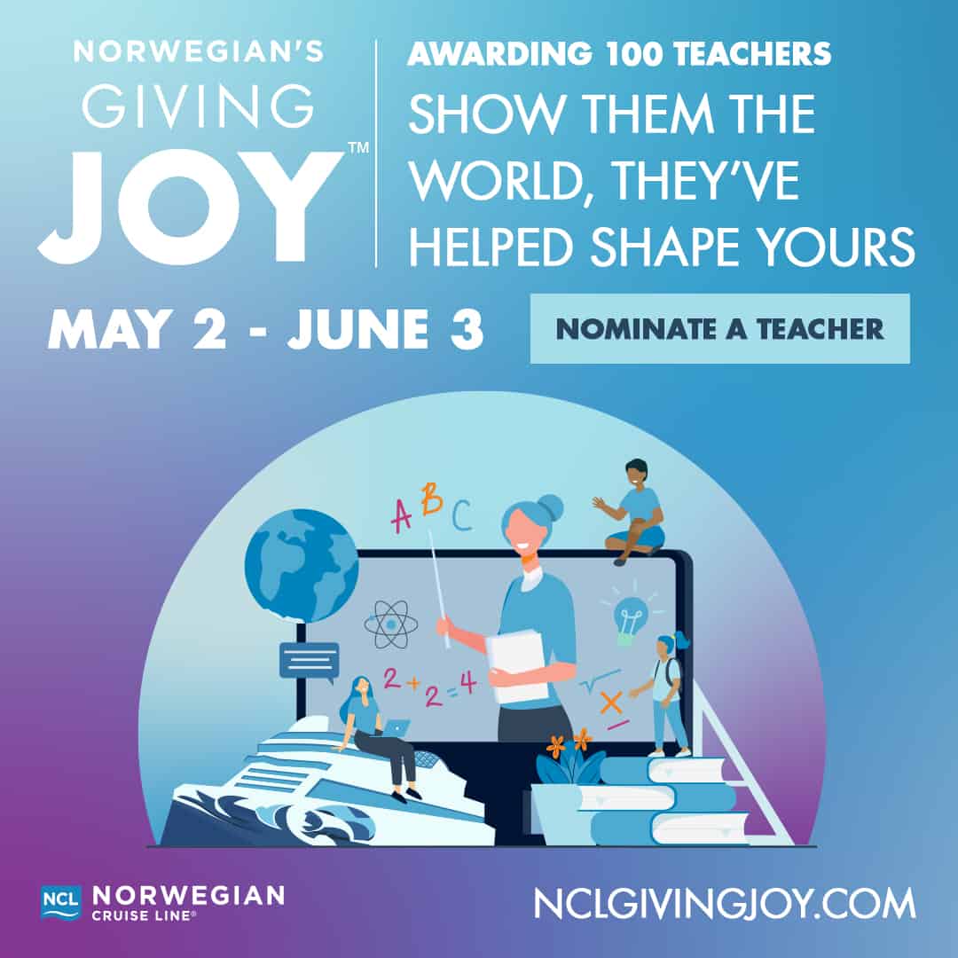 Norwegian Cruise Line Celebrates Teachers With Giveaway Program
