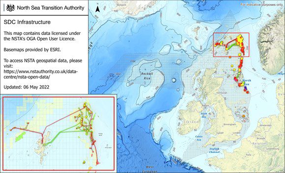NSTA’s map to help North Sea operators reduce subsea decom costs