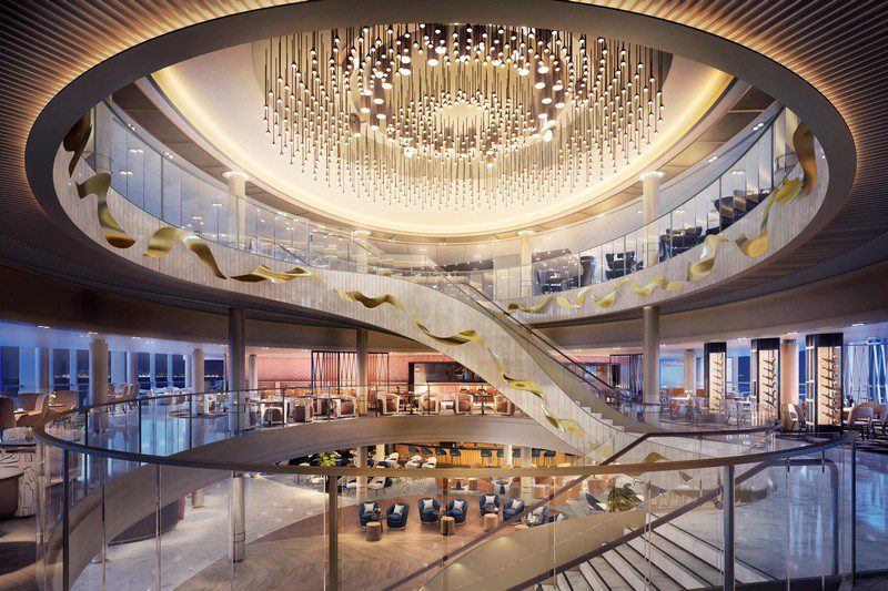 P&O Unveils The Arvia’s Grand Atrium