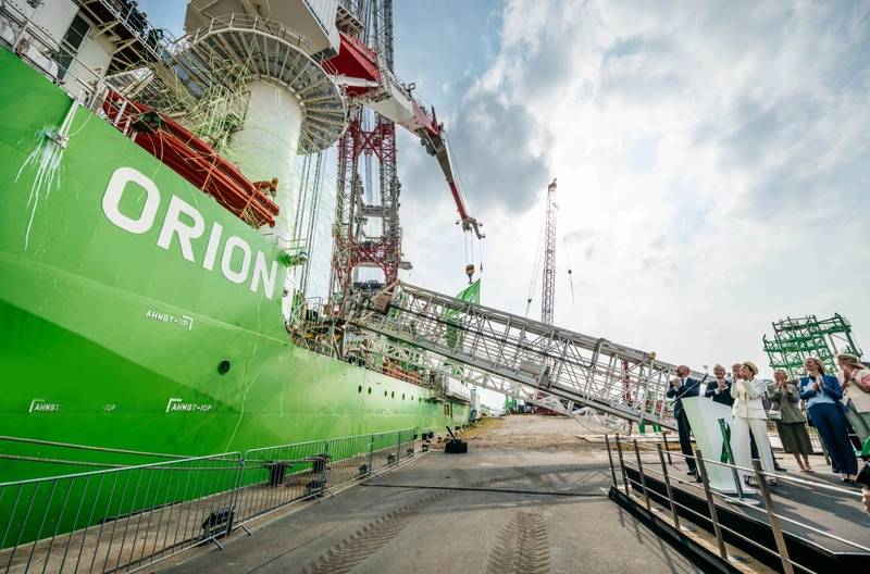 'Revolutionary' Vessel Orion Joins DEME Offshore's Installation Vessel Fleet