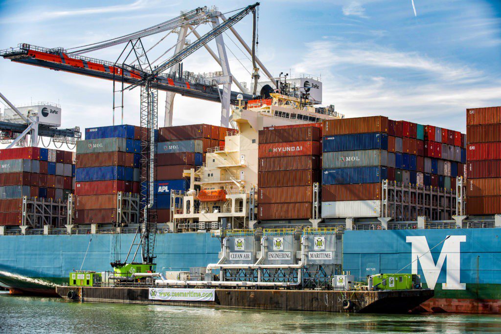 San Diego to use bonnet to capture ship emissions