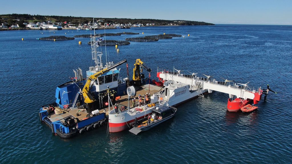 Sustainable Marine exports first floating tidal power to Nova Scotia grid