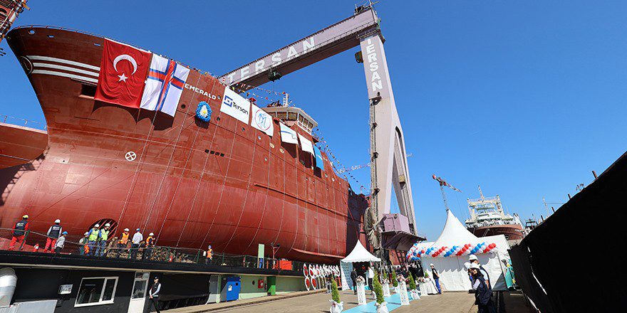 Tersan Shipyard has launched NB1105 Arctic Freezer Trawler to be named Emerald