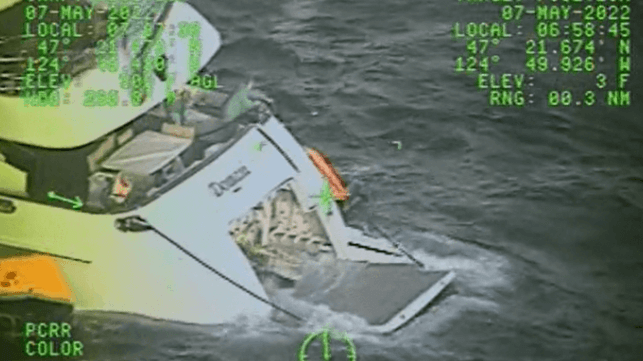 Video: U.S. Coast Guard Rescues Superyacht off Grays Harbor