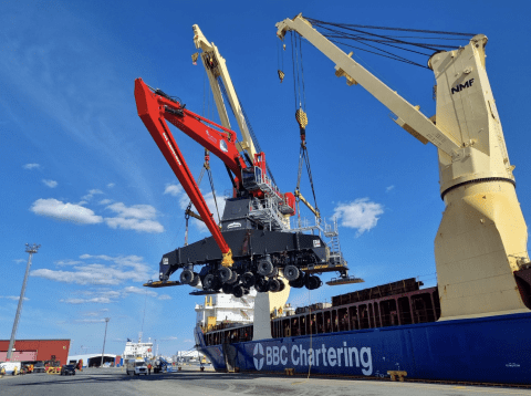 BBC Chartering ships the Mantsinen 300, world’s largest hydraulic crane
