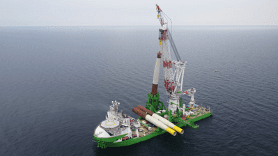 DEME Offshore’s Flagship Vessel Orion Installs First Monopile at German Offshore Wind Project DEME Offshore’s Flagship Vessel Orion Installs First Monopile at German Offshore Wind Project