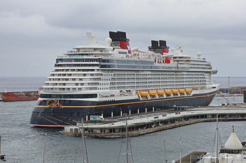 First Photos: Disney Wish Makes Technical Call in the Azores