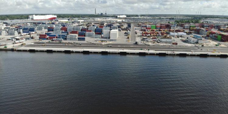 JAXPORT completes final phase of SSA Jacksonville container terminal berth enhancements