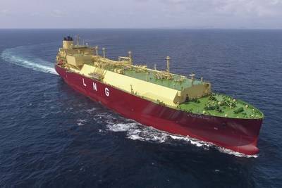 LNG Carrier Sails from US to South Korea Using Autonomous Navigation