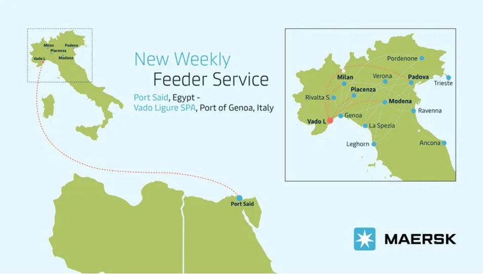 Maersk slashes Asia – Italy transit times with new feeder service