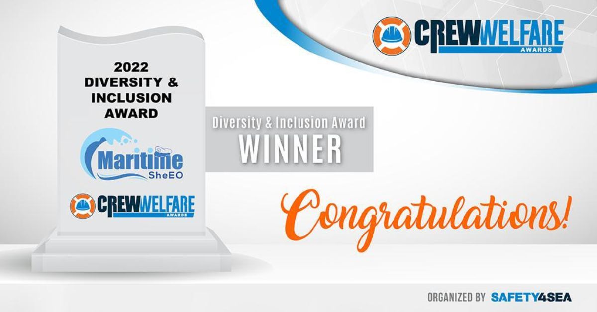 Maritime SheEO bags 2022 Crew Welfare Diversity & Inclusion Award