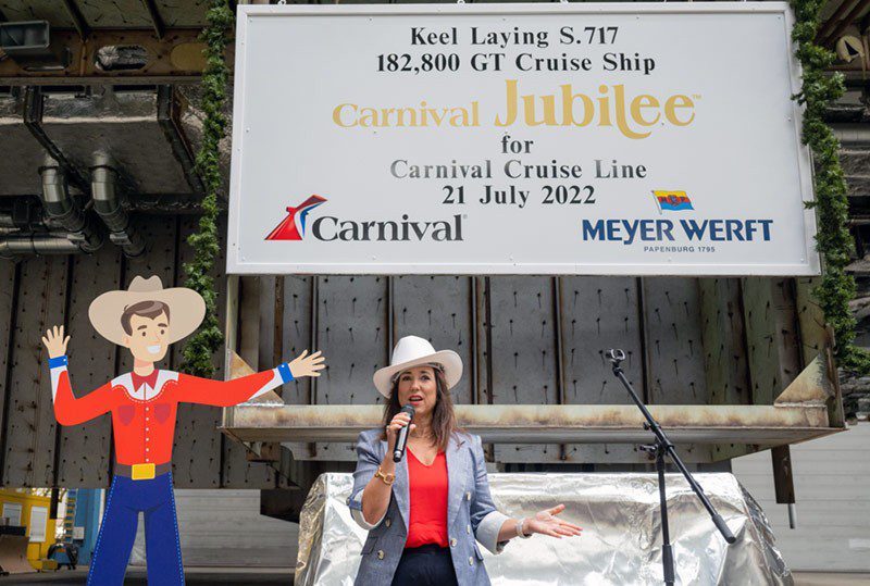 Carnival Brings Texas Flair to Jubilee’s Keel Laying