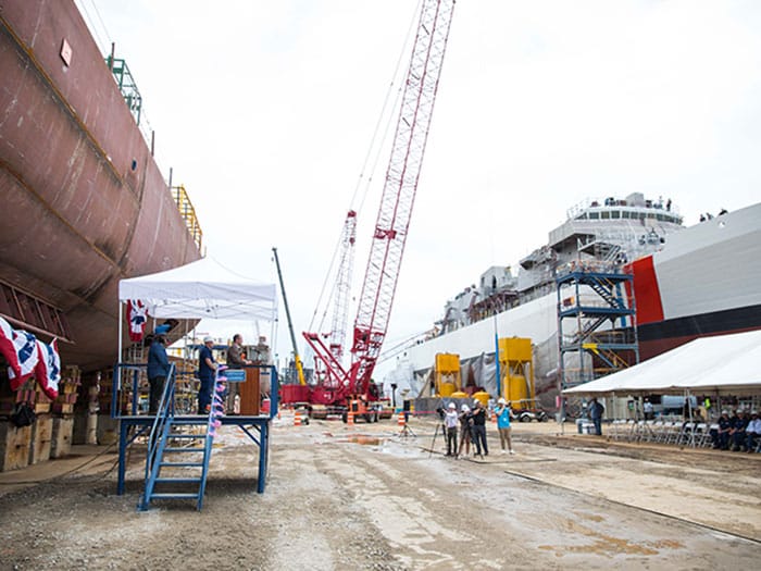 Eastern Shipbuilding lays keel for third Heritage class OPC
