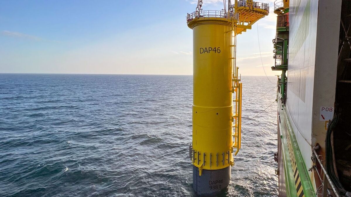 First foundation installed on first phase of world’s largest offshore windfarm