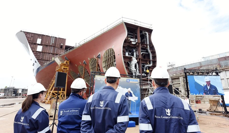 Keel Laid For Next Royal Caribbean Oasis-Class Cruise Ship