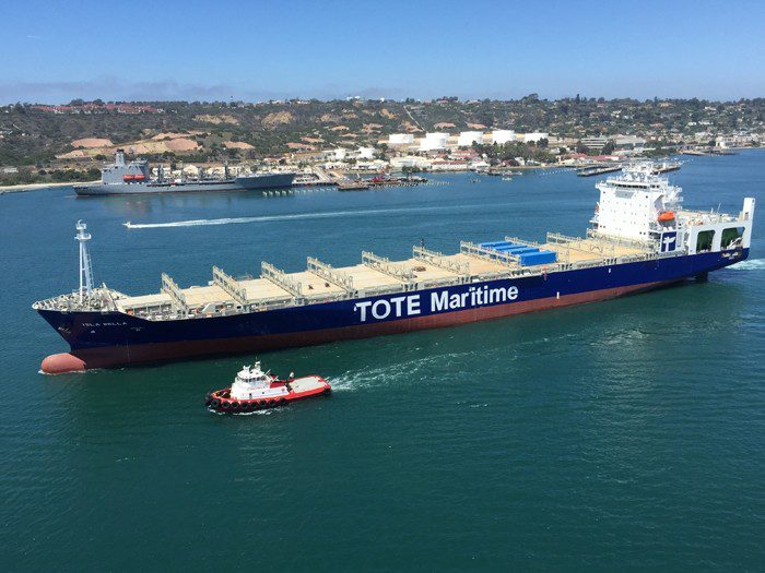 NASSCO delivers world’s first LNG fueled box ship