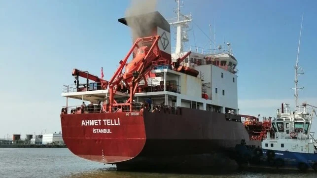 Russia’s Marine Rescue Service Arrests Tanker for Fire Response Costs