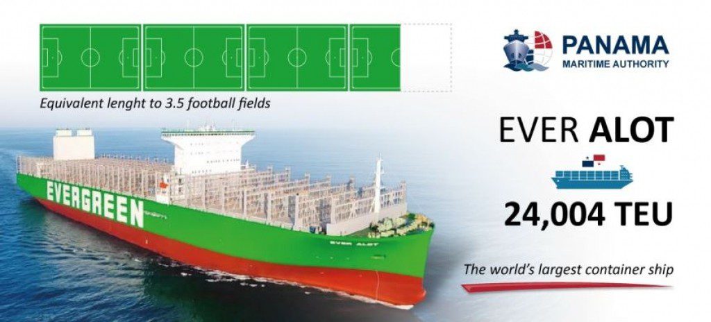 The world’s largest container ship will fly the Panama Flag