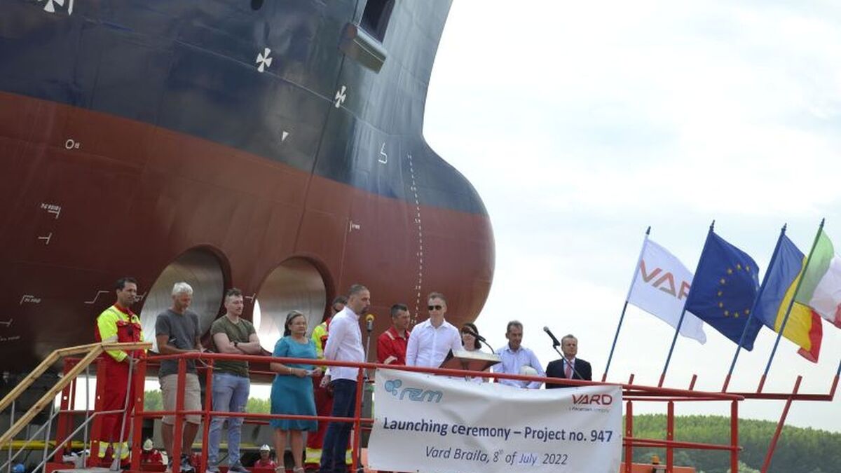 Vard launches first of two CSOVs for Rem Offshore