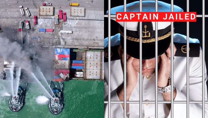 Captain And Four Others Jailed For Causing Massive Ship Fire At Jebel Ali Port Captain And Four Others Jailed For Causing Massive Ship Fire At Jebel Ali Port