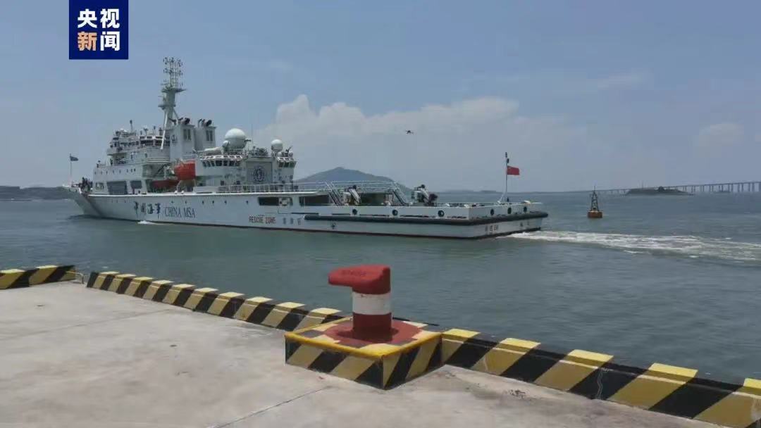 China's large-size maritime patrol vessel Haixun-06 starts law enforcement activity in Taiwan Strait