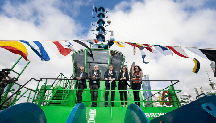 Damen’s First All-Electric Tug Delivered To Ports Of Auckland