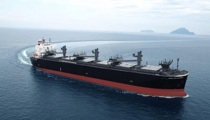 Iwagi Zosen Group Delivered Wood-Chip Carrier, Stellar Harmony Equipped With Energy Saving Technology