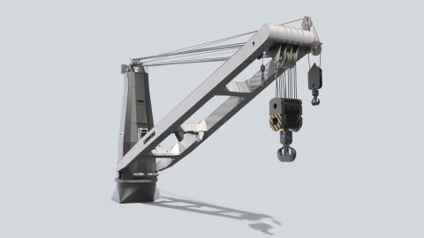 Liebherr unveils new electrically powered heavy lift ship crane