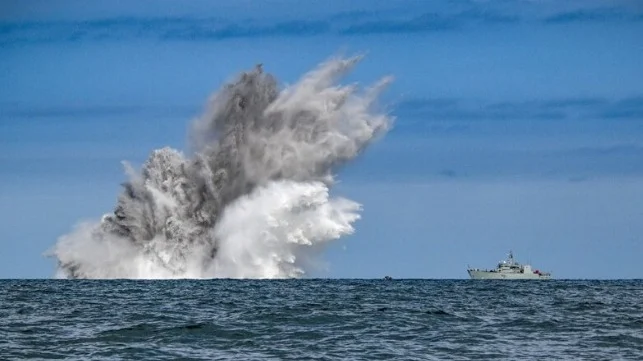 NATO Conducts Historical Ordnance Disposal Operations Off French Coast