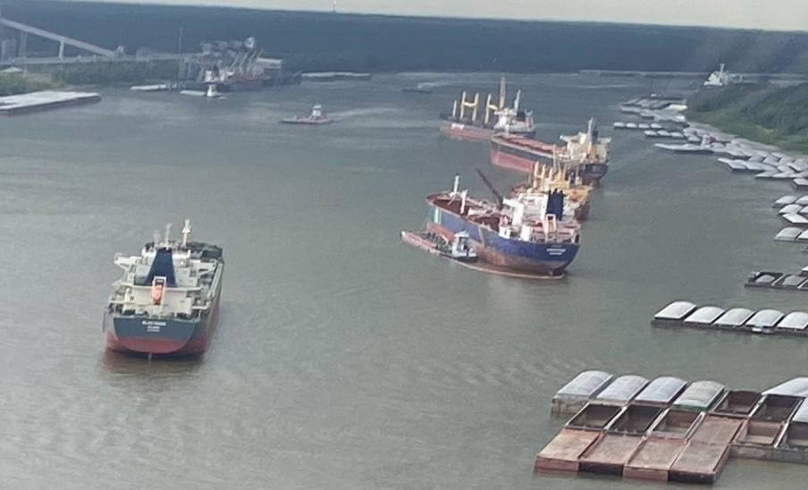 Photos: Product Tanker Spills Fuel Upriver of New Orleans