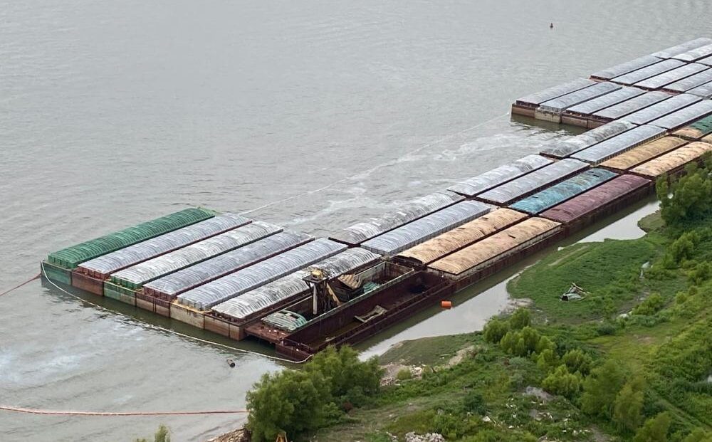 Photos: Product Tanker Spills Fuel Upriver of New Orleans