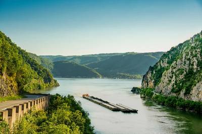 Sunken WW2 German Warships exposed by Low water levels on Danube