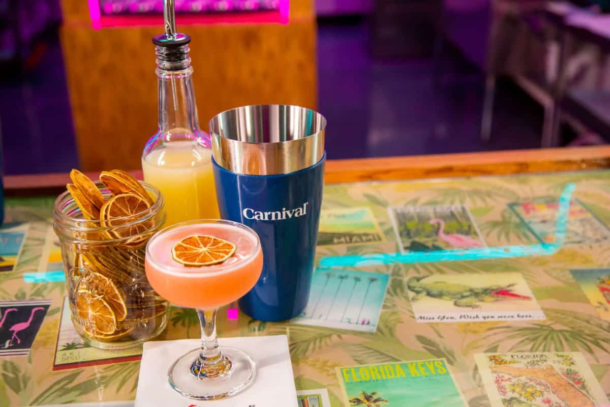 Carnival Teases Specialty Miami Inspired Drinks for its New Cruise Ship